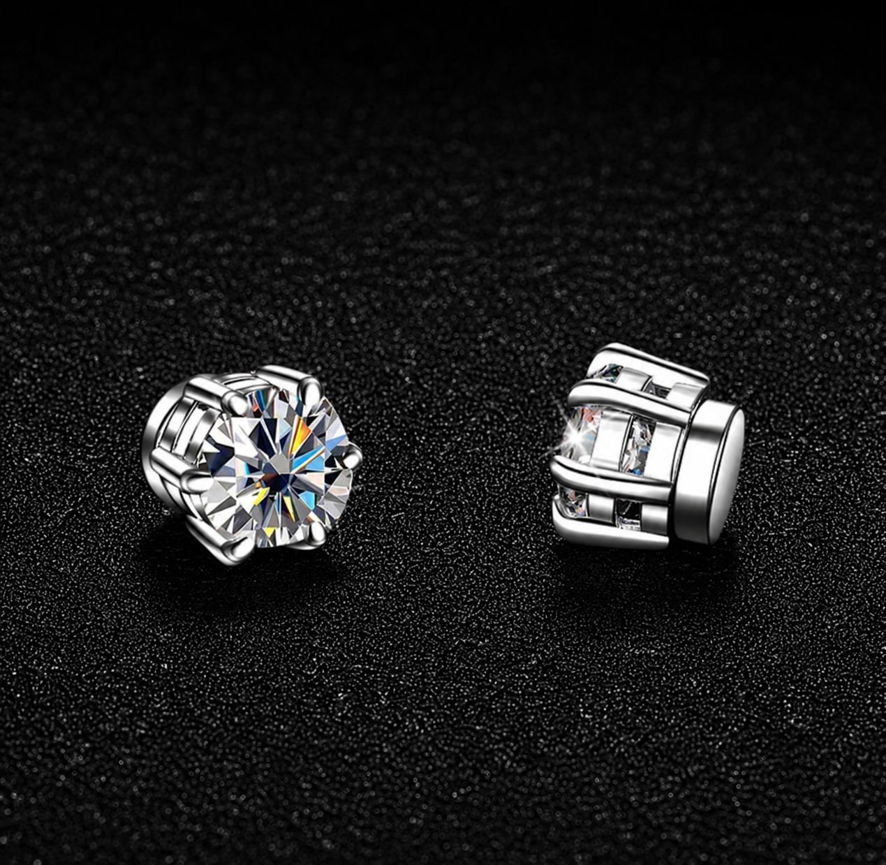 Auravanta™ 1CT Moissanite Stud Earrings
