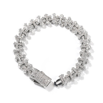 Auravanta™ Iced Cross Bracelet