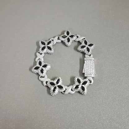 Auravanta™ Iced Floral Infinity Bracelet