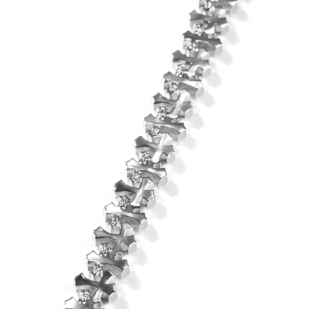 Auravanta™ Iced Cross Bracelet