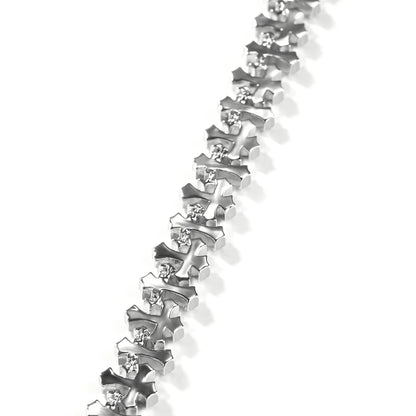 Auravanta™ Iced Cross Bracelet