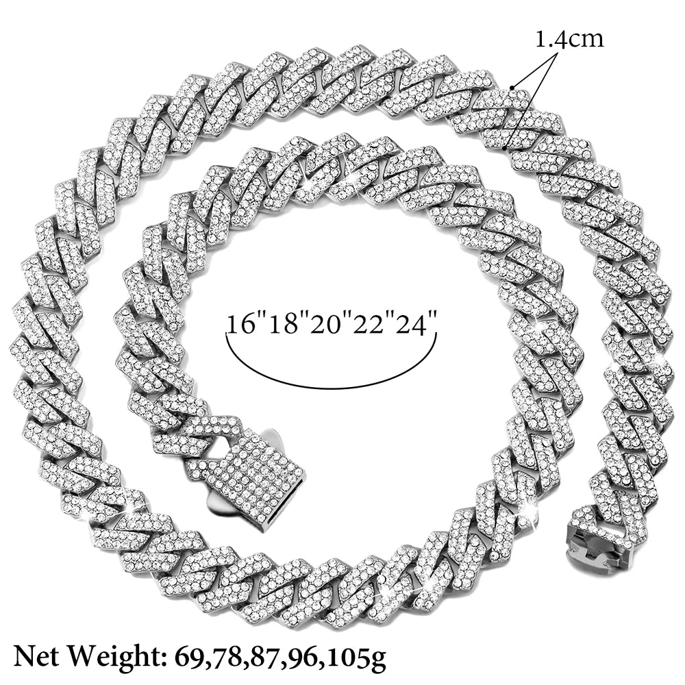 Auravanta™ Iced Cuban Chain Moissanite