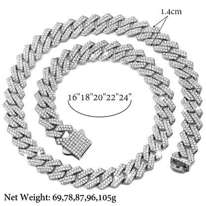 Auravanta™ Iced Cuban Chain Moissanite