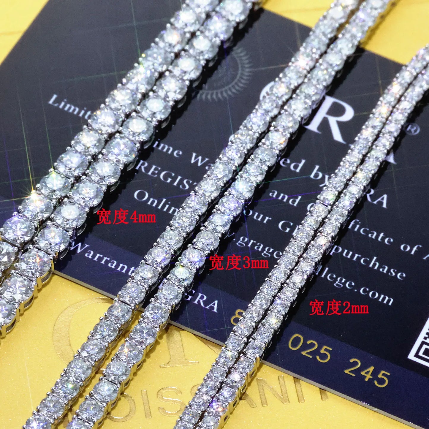 Auravanta™ Diamond-Tested Moissanite Tennis Chain