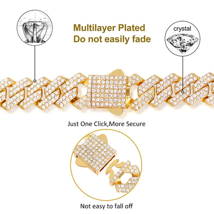 Auravanta™ Iced Cuban Chain Moissanite