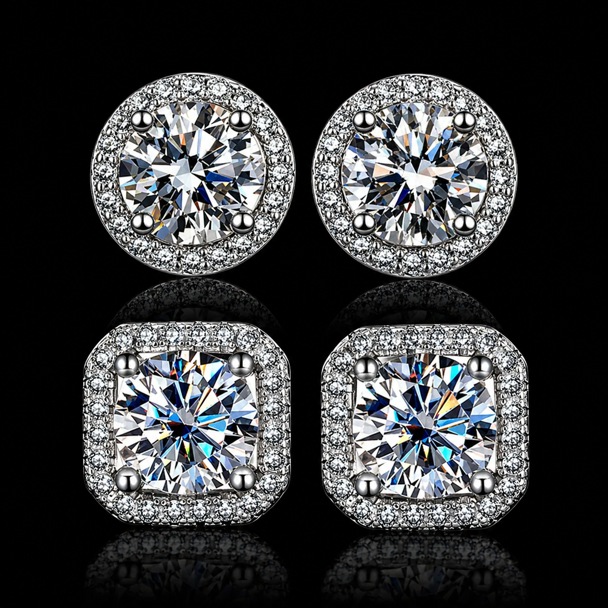 Auravanta™ Moissanite Stud Earrings