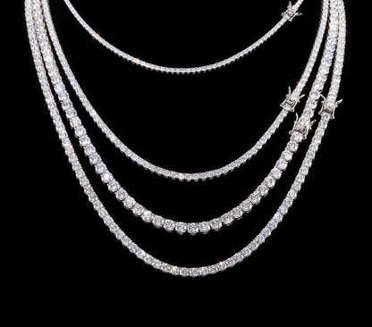 Auravanta™ Diamond-Tested Moissanite Tennis Chain